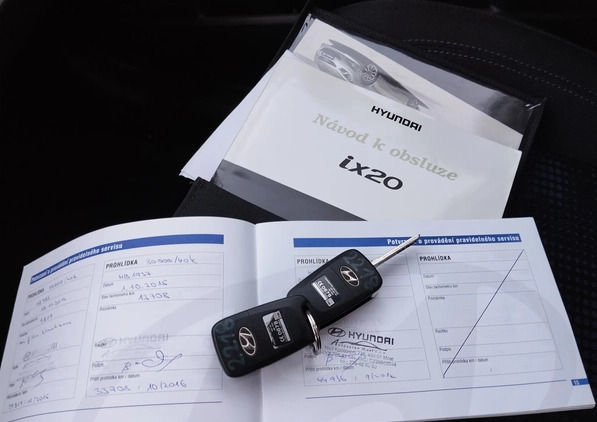Hyundai ix20 cena 19000 przebieg: 60914, rok produkcji 2011 z Nisko małe 137